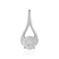 Zilveren hanger met een zirkoon