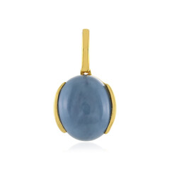 Zilveren hanger met een blauwe opaal