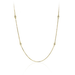 Gouden halsketting met SI2 (H) Diamanten (CIRARI)