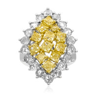 Gouden ring met gele S12 diamanten (CIRARI)