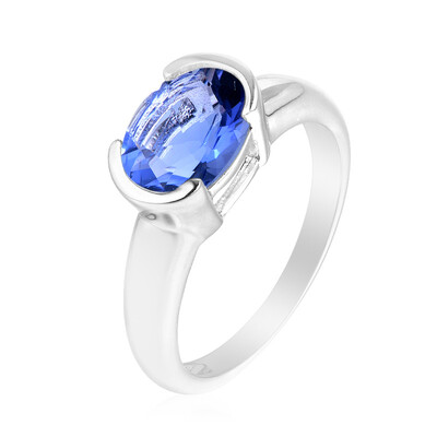 Zilveren ring met een kleurwissel fluoriet