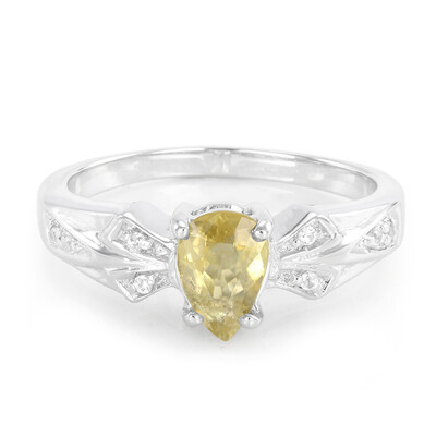 Zilveren ring met een koper toermalijn