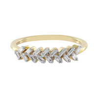 Gouden ring met SI1 (H) Diamanten