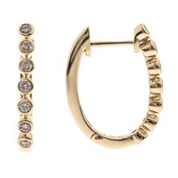 Gouden oorbellen met I1 (H) Diamanten (CIRARI)