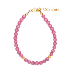 Zilveren armband met rhodochrosietstenen