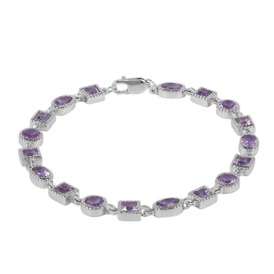 Zilveren armband met amethisten