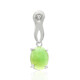 Zilveren hanger met een keizerlijk chrysopraas