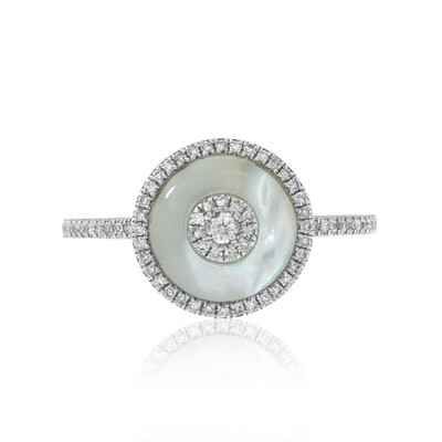 Gouden ring met een diamant (de Melo)