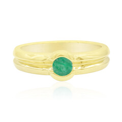Zilveren ring met een Zambia-smaragd