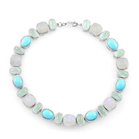 Zilveren armband met Sleeping Beauty Turkooisen (KM by Juwelo)