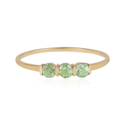 Gouden ring met demantoiden