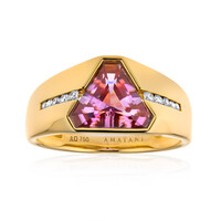 Gouden ring met een Roze diaspoor (AMAYANI)