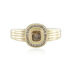 Gouden ring met een SI2 Bruine Diamant (de Melo)