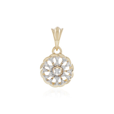 Gouden hanger met SI1 (H) Diamanten