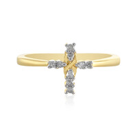 Zilveren ring met I2 (I) Diamanten