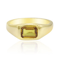 Gouden ring met een Ban Ka Cha oranje Saffier