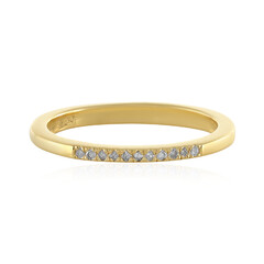 Zilveren ring met I4 (J) Diamanten