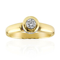 Gouden ring met een IF Diamant (D)