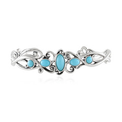Zilveren armband met een Sleeping Beauty Turkoois (Desert Chic)