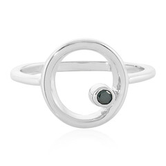 Zilveren ring met een I3 Champagne Diamant
