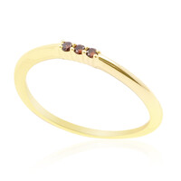 Gouden ring met I2 Rode Cognac Diamanten (de Melo)