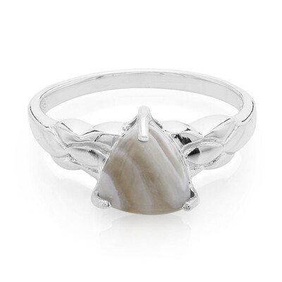 Zilveren ring met een Botswana agaat