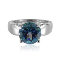 Zilveren ring met een Neptunus-topaas