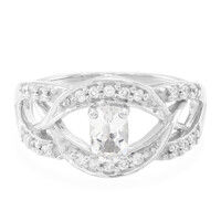 Zilveren ring met een Himalaya beril