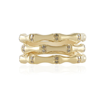 Gouden ring met I2 Champagne Diamanten (de Melo)