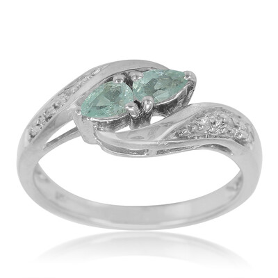 Zilveren ring met Paraiba toermalijnen