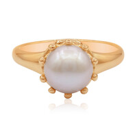Zilveren ring met een zoetwater kweekparel (TPC)