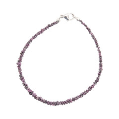 Zilveren armband met paarse diamanten (CUSTODANA)