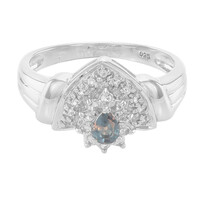 Zilveren ring met een Madagaskar kleurwissel granaat