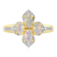 Zilveren ring met Welo-opalen