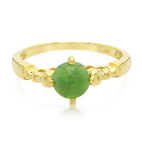 Zilveren herenring met een keizerlijk chrysopraas