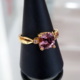 Gouden ring met een Roze diaspoor (AMAYANI)