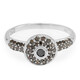 Zilveren ring met een Fancy diamant