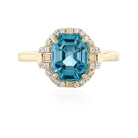 Gouden ring met een Ratanakiri zirkoon (Adela Gold)