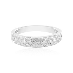 Zilveren ring met I2 (I) Diamanten