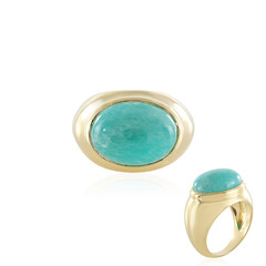 Zilveren ring met een amazoniet