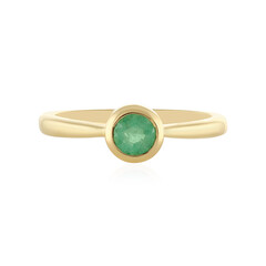 Zilveren ring met een Ethiopische smaragd
