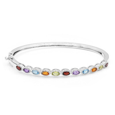 Zilveren armband met Mandarijn granaten