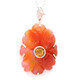 Zilveren halsketting met een Rode agaat (Gems en Vogue)