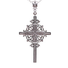 Zilveren halsketting met zirkonen (Dallas Prince Designs)