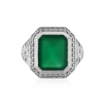 Zilveren herenring met een onyx