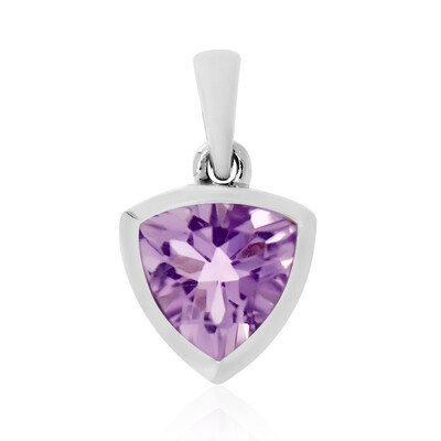 Zilveren hanger met een lavendel amethist