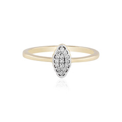 Gouden ring met SI1 (H) Diamanten
