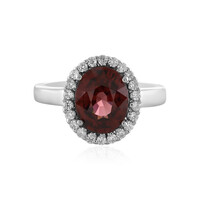 Zilveren ring met een roze zirkoon