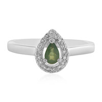 Zilveren ring met een Braziliaanse alexandriet