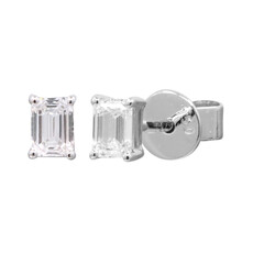 Gouden oorbellen met SI1 (H) Diamanten (CIRARI)